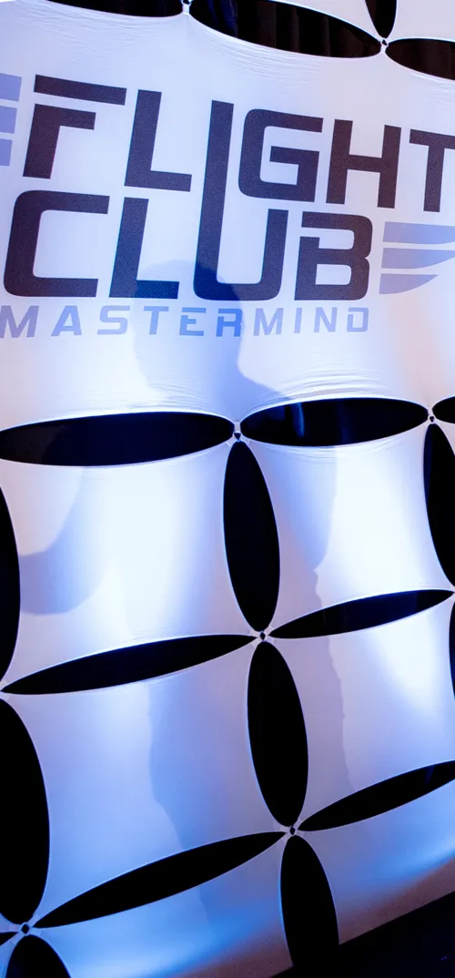 The Flight Club Mastermind backdrop